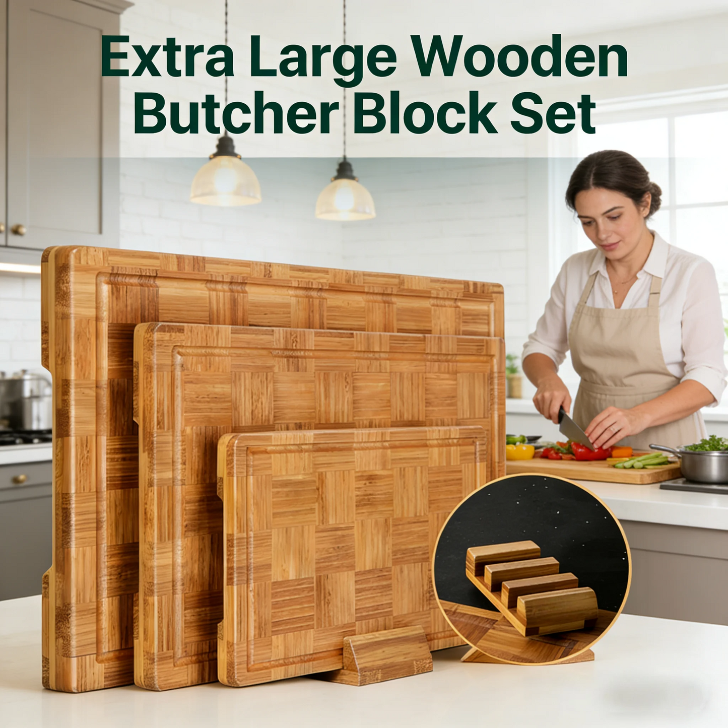 Aurra BioBoard™ – Eco-Friendly Bamboo Culinary Station