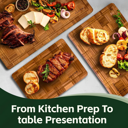 Aurra BioBoard™ – Eco-Friendly Bamboo Culinary Station