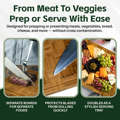 Aurra BioBoard™ – Eco-Friendly Bamboo Culinary Station